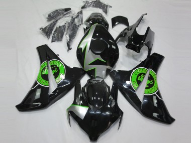2008-2011 Noir Brillant & Vert CBR1000RR Carénage Moto