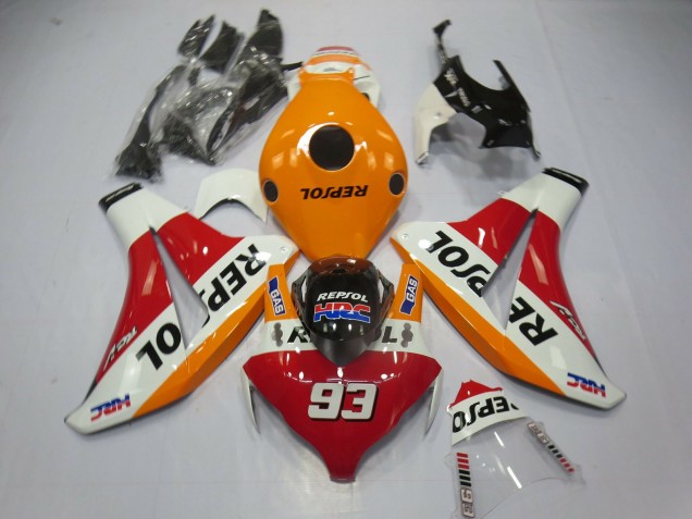 2008-2011 Orange Clair Repsol 93 CBR1000RR Carénage Moto 2008-2011 Orange Clair Repsol 93 CBR1000RR Carénage Moto