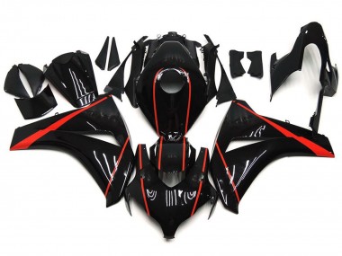 2008-2011 Rouge Brillant & Noir CBR1000RR Carénage Moto