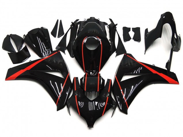 2008-2011 Rouge Brillant & Noir CBR1000RR Carénage Moto 2008-2011 Rouge Brillant & Noir CBR1000RR Carénage Moto