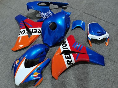 2008-2011 Style Bleu Perle Repsol CBR1000RR Carénage Moto