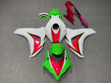 2008-2011 Vert & Rouge Brillant CBR1000RR Carénage Moto