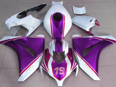 2008-2011 Violet Brillant & Blanc CBR1000RR Carénage Moto