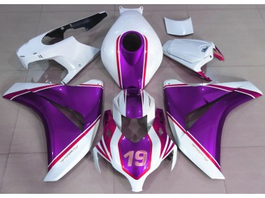 2008-2011 Violet Brillant & Blanc CBR1000RR Carénage Moto