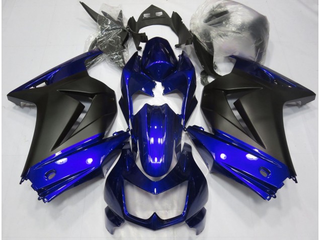 2008-2012 Bleu & Noir Mat Ninja 250 Carénage Moto 2008-2012 Bleu & Noir Mat Ninja 250 Carénage Moto