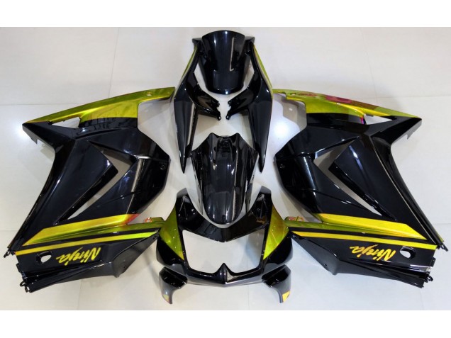 2008-2012 Noir Brillant & Jaune Ninja 250 Carénage Moto 2008-2012 Noir Brillant & Jaune Ninja 250 Carénage Moto