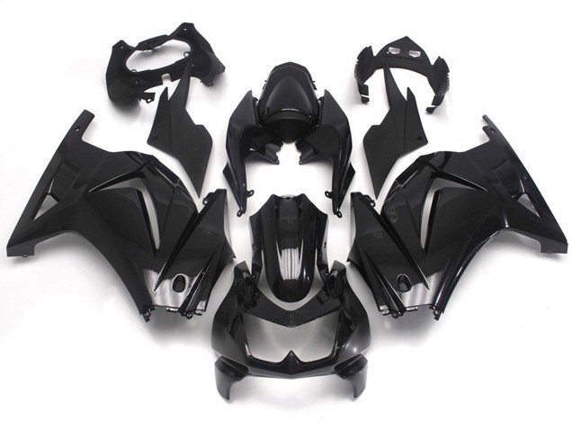 2008-2012 Noir Brillant Uni Ninja 250 Carénage Moto 2008-2012 Noir Brillant Uni Ninja 250 Carénage Moto