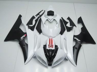 2008-2016 58 Sic Blanc & Noir R6 Carénage Moto