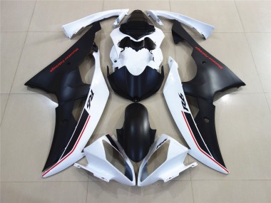 2008-2016 Blanc Avec Style Noir Personnalisé OEM R6 Carénage Moto