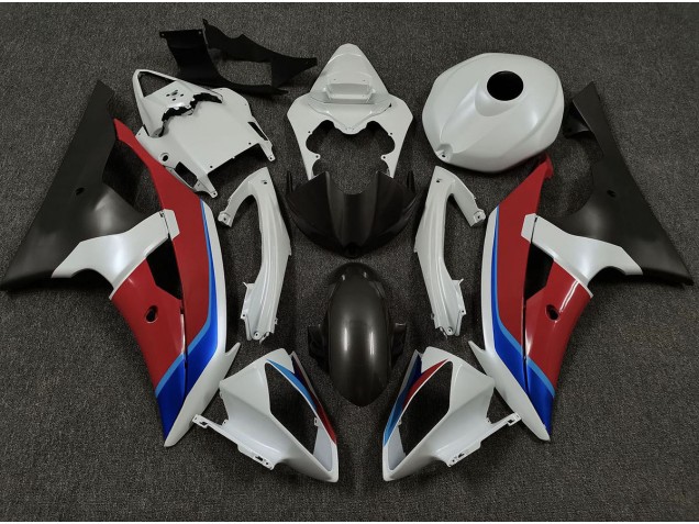 2008-2016 Blanc Rouge & Bleu R6 Carénage Moto 2008-2016 Blanc Rouge & Bleu R6 Carénage Moto