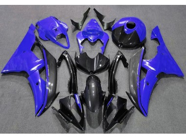 2008-2016 Bleu Brillant & Fiber De Carbone R6 Carénage Moto