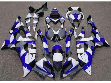 2008-2016 Bleu Camouflage Uni R6 Carénage Moto
