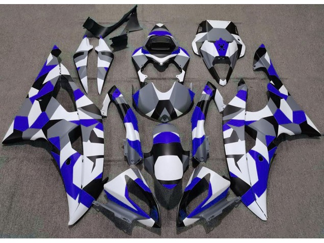 2008-2016 Bleu Camouflage Uni R6 Carénage Moto 2008-2016 Bleu Camouflage Uni R6 Carénage Moto
