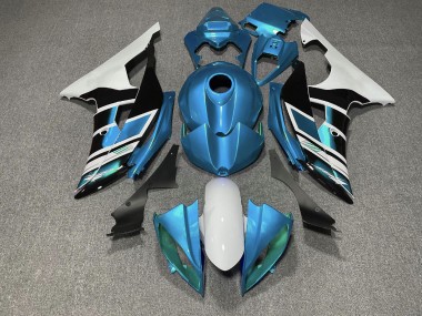 2008-2016 Bleu Clair Noir & Blanc Style OEM R6 Carénage Moto
