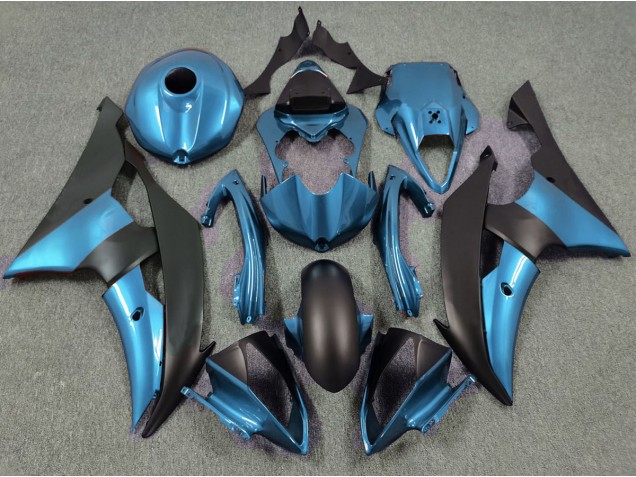2008-2016 Bleu Électrique & Noir Mat R6 Carénage Moto 2008-2016 Bleu Électrique & Noir Mat R6 Carénage Moto