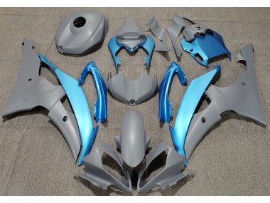 2008-2016 Gris Mat & Bleu Ciel R6 Carénage Moto