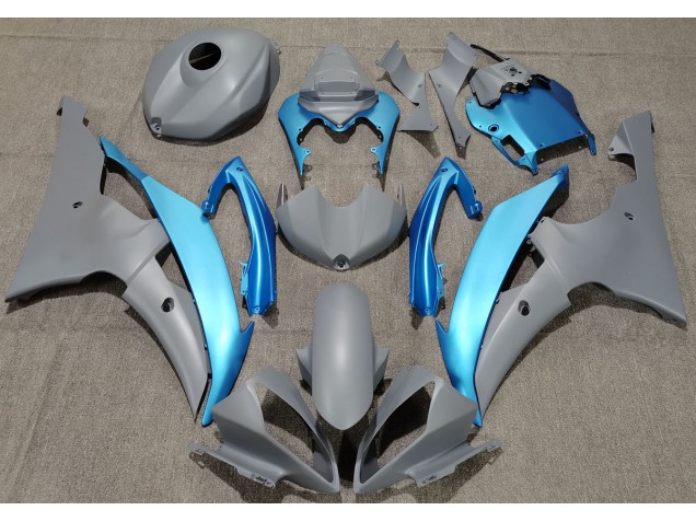 2008-2016 Gris Mat & Bleu Ciel R6 Carénage Moto 2008-2016 Gris Mat & Bleu Ciel R6 Carénage Moto