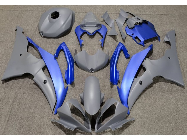 2008-2016 Gris Mat & Bleu R6 Carénage Moto 2008-2016 Gris Mat & Bleu R6 Carénage Moto
