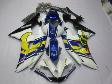 2008-2016 Jaune & Bleu R6 Carénage Moto