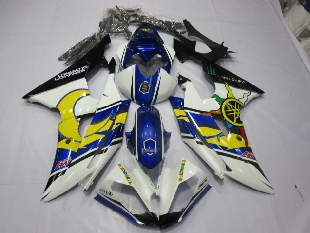 2008-2016 Jaune & Bleu R6 Carénage Moto 2008-2016 Jaune & Bleu R6 Carénage Moto