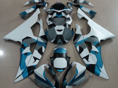 2008-2016 Neige Bleu Glacier Camo R6 Carénage Moto