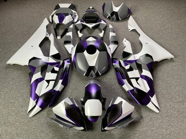 2008-2016 Neige Violette Mystique Camo R6 Carénage Moto 2008-2016 Neige Violette Mystique Camo R6 Carénage Moto