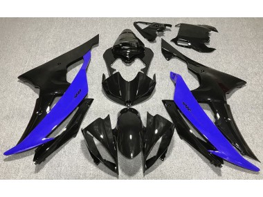 2008-2016 Noir Brillant & Bleu R6 Carénage Moto