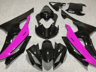 2008-2016 Noir Brillant & Rose R6 Carénage Moto