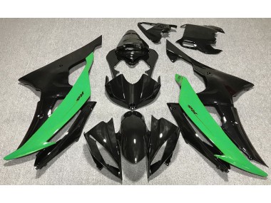 2008-2016 Noir Brillant & Vert R6 Carénage Moto