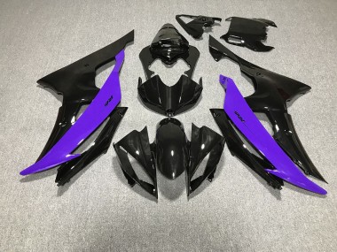 2008-2016 Noir Brillant & Violet R6 Carénage Moto