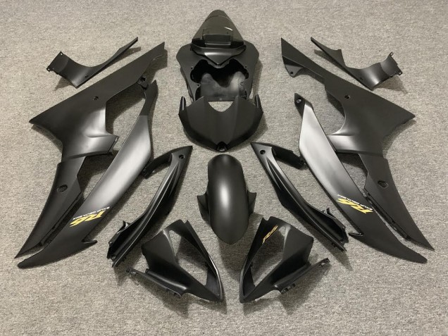 2008-2016 Noir Mat Avec Logo Doré R6 Carénage Moto 2008-2016 Noir Mat Avec Logo Doré R6 Carénage Moto