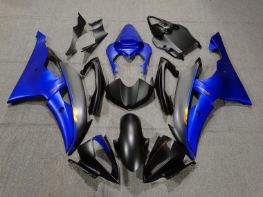 2008-2016 Noir Mat & Bleu R6 Carénage Moto