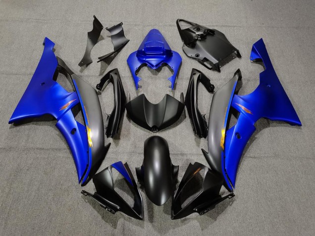 2008-2016 Noir Mat & Bleu R6 Carénage Moto 2008-2016 Noir Mat & Bleu R6 Carénage Moto
