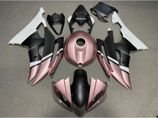 2008-2016 Noir Mat & Or Rose R6 Carénage Moto 2008-2016 Noir Mat & Or Rose R6 Carénage Moto