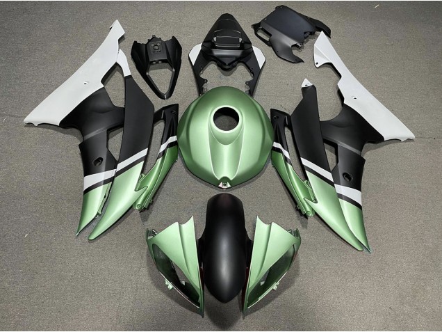 2008-2016 Noir Mat & Vert R6 Carénage Moto 2008-2016 Noir Mat & Vert R6 Carénage Moto