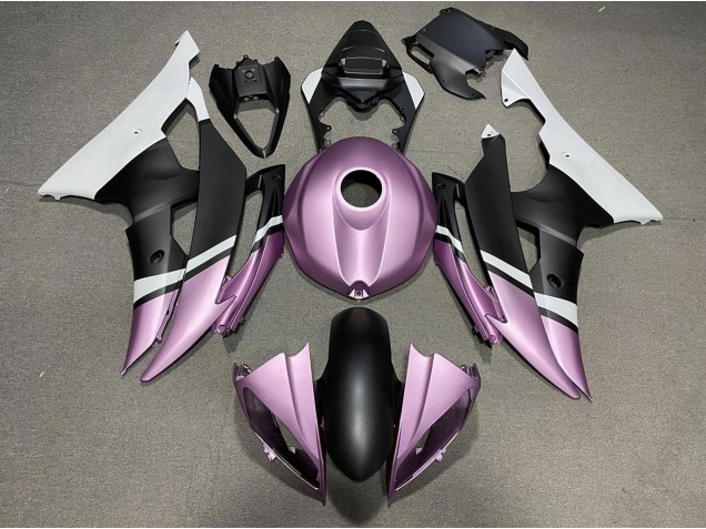 2008-2016 Noir Mat & Violet Clair R6 Carénage Moto 2008-2016 Noir Mat & Violet Clair R6 Carénage Moto
