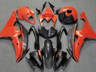 2008-2016 Orange Brillant & Fiber De Carbone R6 Carénage Moto