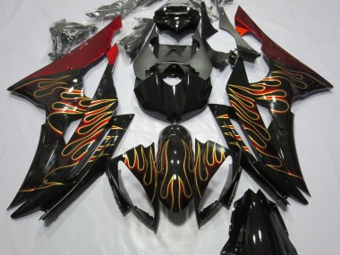 2008-2016 Personnalisé Flamme R6 Carénage Moto