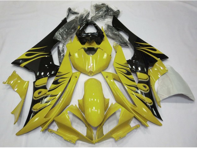 2008-2016 Stile Fiamma Giallo R6 Carénage Moto 2008-2016 Stile Fiamma Giallo R6 Carénage Moto