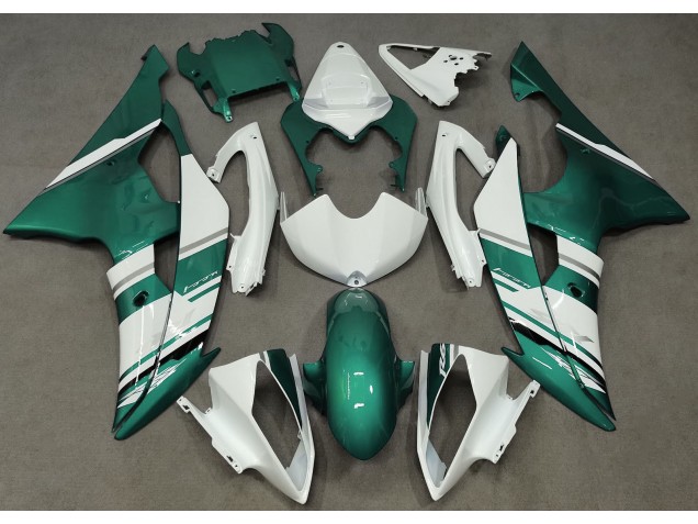 2008-2016 Style Blanc Brillant & Vert Écume De Mer OEM R6 Carénage Moto 2008-2016 Style Blanc Brillant & Vert Écume De Mer OEM R6 Carénage Moto