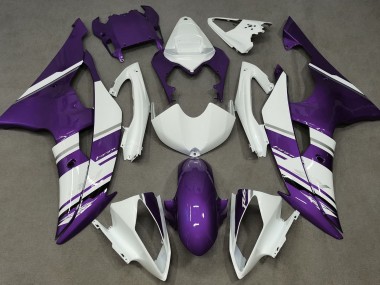 2008-2016 Style Blanc Brillant & Violet OEM R6 Carénage Moto