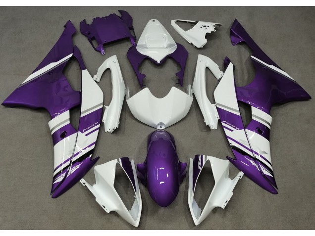 2008-2016 Style Blanc Brillant & Violet OEM R6 Carénage Moto