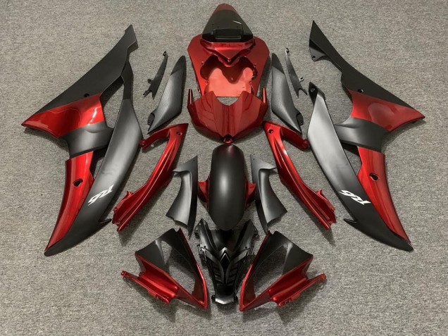 2008-2016 Style Personnalisé OEM Rouge / Noir R6 Carénage Moto 2008-2016 Style Personnalisé OEM Rouge / Noir R6 Carénage Moto
