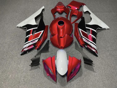 2008-2016 Style Rouge Noir & Blanc OEM R6 Carénage Moto