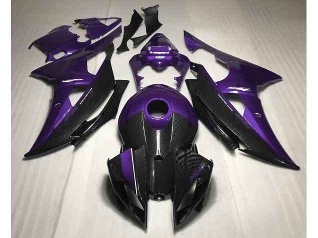2008-2016 Style Violet Avec Fibre De Carbone R6 Carénage Moto 2008-2016 Style Violet Avec Fibre De Carbone R6 Carénage Moto