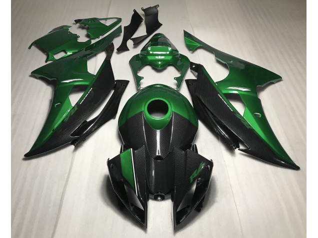 2008-2016 Vert Avec Style Fibre De Carbone R6 Carénage Moto 2008-2016 Vert Avec Style Fibre De Carbone R6 Carénage Moto