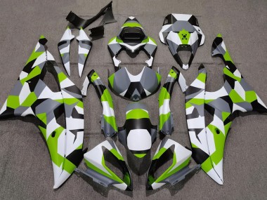 2008-2016 Vert Clair Camo Uni R6 Carénage Moto