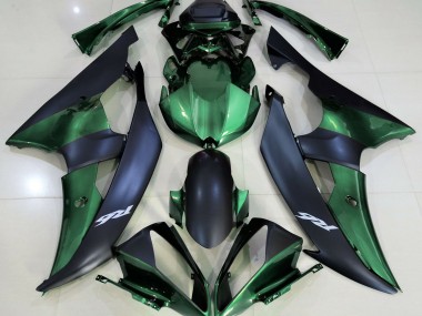 2008-2016 Vert Forêt & Noir Mat R6 Carénage Moto