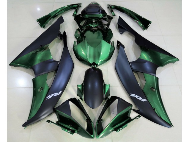 2008-2016 Vert Forêt & Noir Mat R6 Carénage Moto 2008-2016 Vert Forêt & Noir Mat R6 Carénage Moto