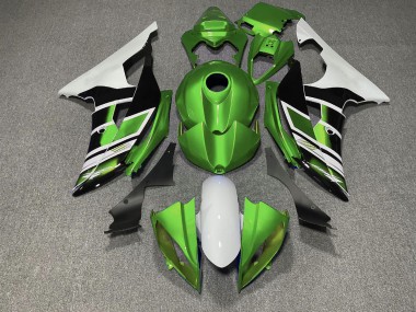 2008-2016 Vert Noir & Blanc Style OEM R6 Carénage Moto